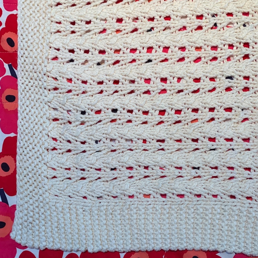 Handmade baby blanket, diaper cover & 2 sets booties